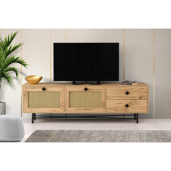 TV Stand Hapsiyas 180 Oak
Black Hanah Home TV Stand Hapsiyas 180 Oak
Black