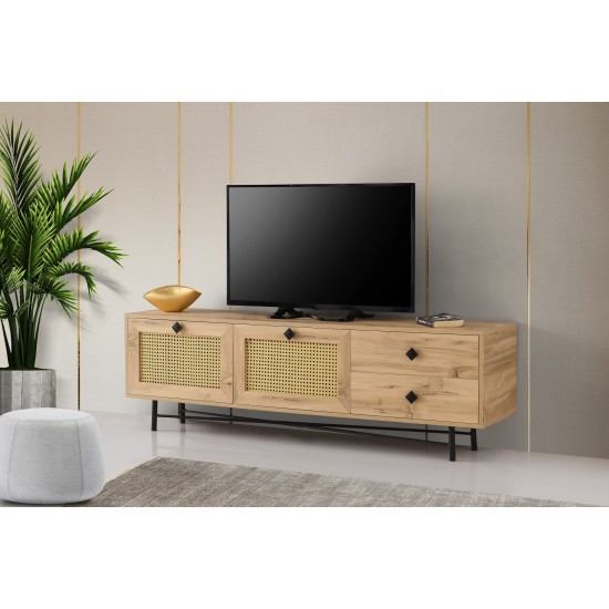 TV Stand Hapsiyas 180 Oak
Black Hanah Home TV Stand Hapsiyas 180 Oak
Black