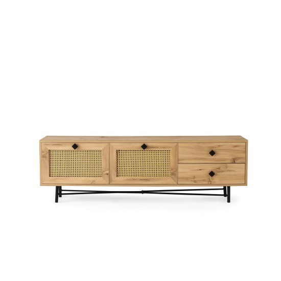 TV Stand Hapsiyas 180 Oak
Black Hanah Home TV Stand Hapsiyas 180 Oak
Black