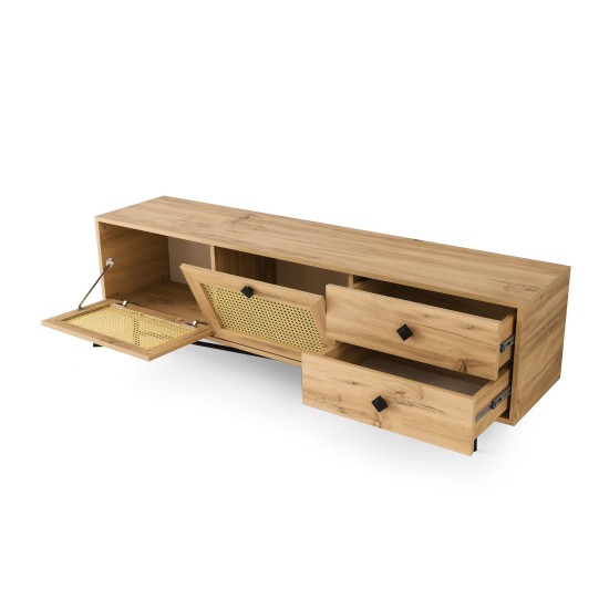 TV Stand Hapsiyas 180 Oak
Black Hanah Home TV Stand Hapsiyas 180 Oak
Black