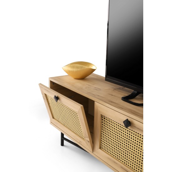TV Stand Hapsiyas 180 Oak
Black Hanah Home TV Stand Hapsiyas 180 Oak
Black