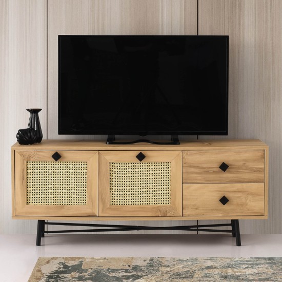 TV Stand Hapsiyas 140 Oak
Black Hanah Home TV Stand Hapsiyas 140 Oak
Black
