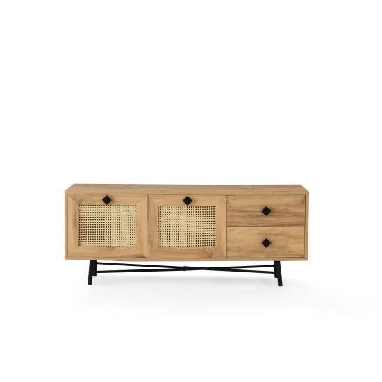 TV Stand Hapsiyas 140 Oak
Black Hanah Home TV Stand Hapsiyas 140 Oak
Black