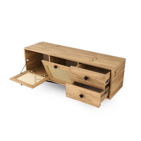 TV Stand Hapsiyas 140 Oak
Black Hanah Home TV Stand Hapsiyas 140 Oak
Black