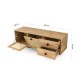 TV Stand Hapsiyas 140 Oak
Black Hanah Home TV Stand Hapsiyas 140 Oak
Black