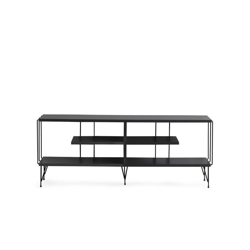 Έπιπλο Τηλεόρασης - Eze - Χρώμα Ανθρακί - 120x30x44,5εκ