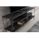Έπιπλο Τηλεόρασης - Eze - Χρώμα Σκούρο Καφέ - 120x30x44,5εκ Έπιπλο Τηλεόρασης - Eze - Χρώμα Σκούρο Καφέ - 120x30x44,5εκ