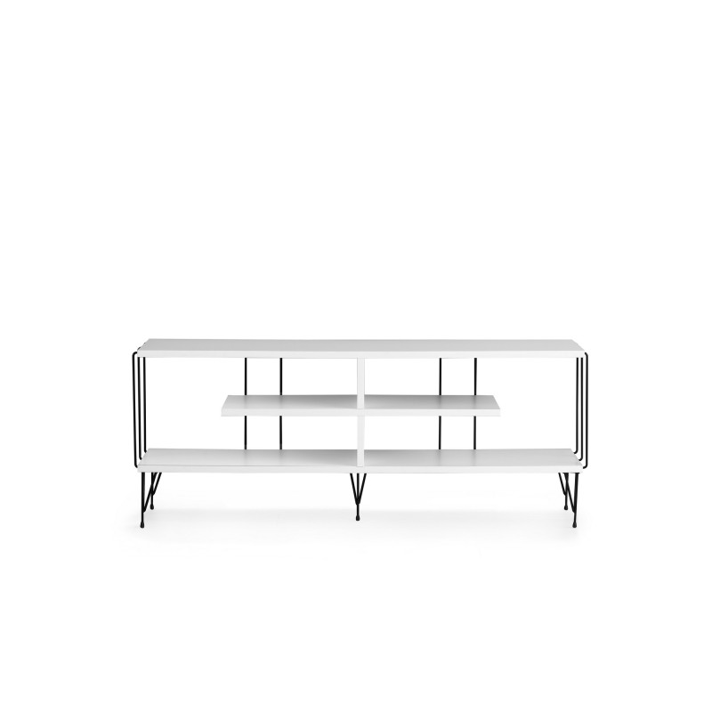 Έπιπλο Τηλεόρασης - Eze - Χρώμα Λευκό - 120x30x44,5εκ