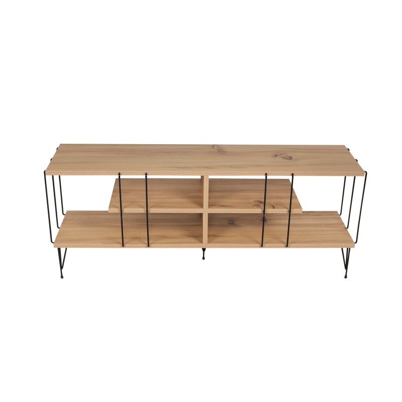 Έπιπλο Τηλεόρασης - Eze - Χρώμα Δρυς - 120x30x45εκ