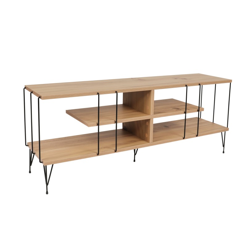 Έπιπλο Τηλεόρασης - Eze - Χρώμα Δρυς - 120x30x45εκ