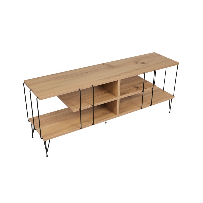 Έπιπλο Τηλεόρασης - Eze - Χρώμα Δρυς - 120x30x45εκ