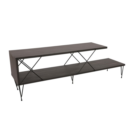 Έπιπλο Τηλεόρασης Street - Χρώμα Σκούρο Καφέ- 120x30x40εκ Έπιπλο Τηλεόρασης Street - Χρώμα Σκούρο Καφέ- 120x30x40εκ