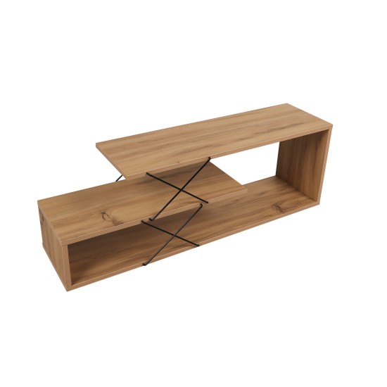 Έπιπλο Τηλεόρασης - Zigzag - Χρώμα Φυσικό Δρυς - 120x30x40εκ Έπιπλο Τηλεόρασης - Zigzag - Χρώμα Φυσικό Δρυς - 120x30x40εκ