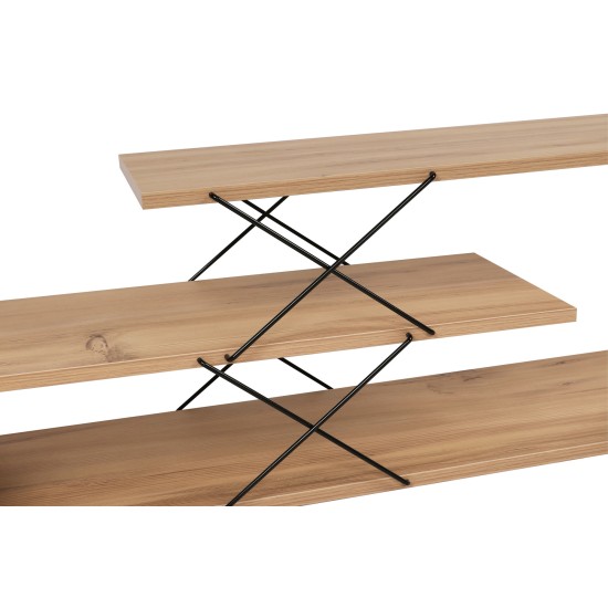 Έπιπλο Τηλεόρασης - Zigzag - Χρώμα Φυσικό Δρυς - 120x30x40εκ Έπιπλο Τηλεόρασης - Zigzag - Χρώμα Φυσικό Δρυς - 120x30x40εκ