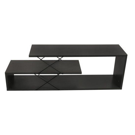 Έπιπλο Τηλεόρασης - Zigzag - Χρώμα Ανθρακί - 120x30x40εκ Έπιπλο Τηλεόρασης - Zigzag - Χρώμα Ανθρακί - 120x30x40εκ