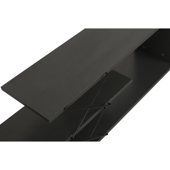 Έπιπλο Τηλεόρασης - Zigzag - Χρώμα Ανθρακί - 120x30x40εκ Έπιπλο Τηλεόρασης - Zigzag - Χρώμα Ανθρακί - 120x30x40εκ