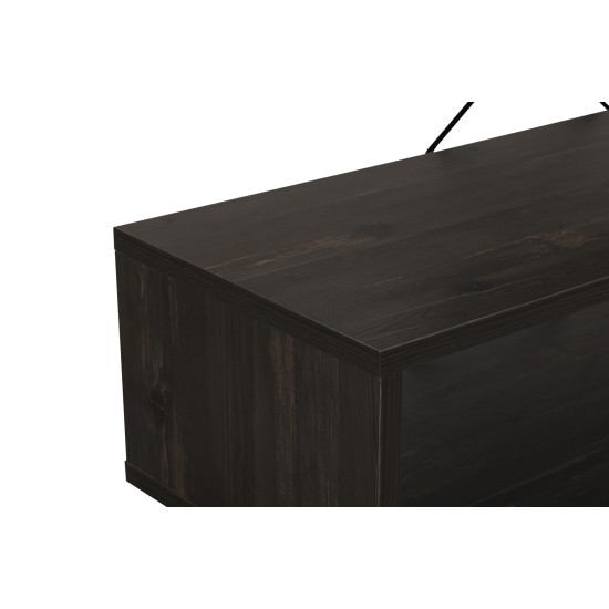 Έπιπλο Τηλεόρασης - Zigzag - Χρώμα Σκούρο Καφέ - 120x30x40εκ Έπιπλο Τηλεόρασης - Zigzag - Χρώμα Σκούρο Καφέ - 120x30x40εκ