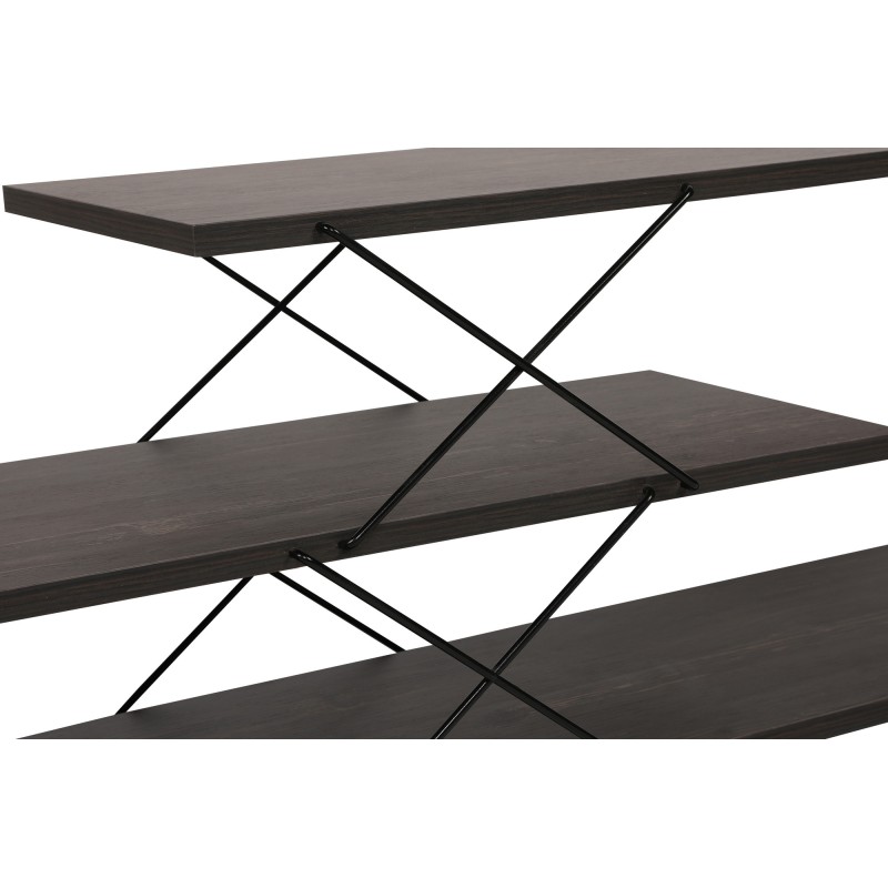 Έπιπλο Τηλεόρασης - Zigzag - Χρώμα Σκούρο Καφέ - 120x30x40εκ