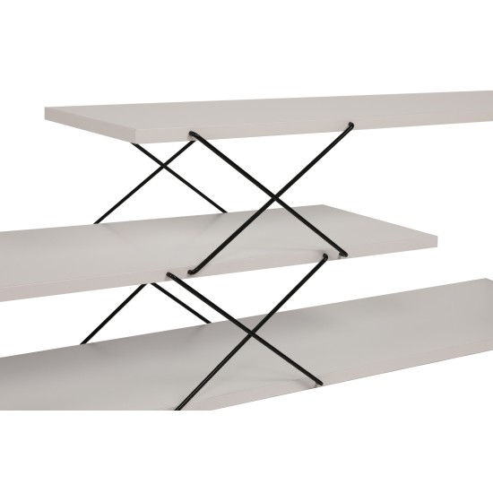 Έπιπλο Τηλεόρασης - Zigzag - Χρώμα Λευκό - 120x30x40εκ Έπιπλο Τηλεόρασης - Zigzag - Χρώμα Λευκό - 120x30x40εκ