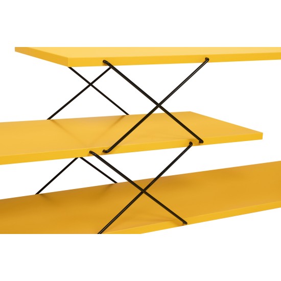 Έπιπλο Τηλεόρασης - Zigzag - Χρώμα Κίτρινο - 120x30x40εκ Έπιπλο Τηλεόρασης - Zigzag - Χρώμα Κίτρινο - 120x30x40εκ