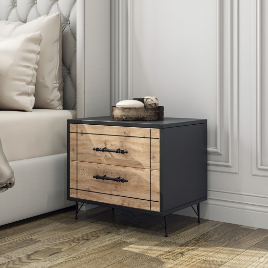 Nightstand Night - Atlantic Pine Oak
Black Hanah Home Nightstand Night - Atlantic Pine Oak
Black