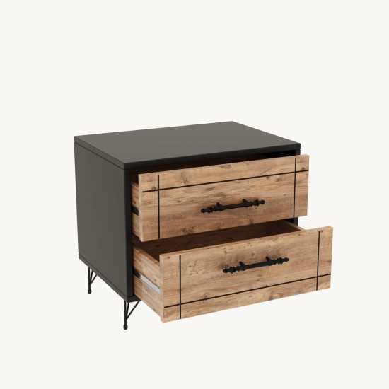 Nightstand Night - Atlantic Pine Oak
Black Hanah Home Nightstand Night - Atlantic Pine Oak
Black