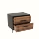 Hanah Home Nightstand Night - Walnut Walnut
Black