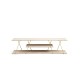 Έπιπλο Τηλεόρασης Canaz - Gold, Travertine - 120x30x33εκ Έπιπλο Τηλεόρασης Canaz - Gold, Travertine - 120x30x33εκ