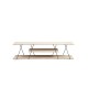 Έπιπλο Τηλεόρασης Canaz - Black, Travertine Μπεζ -120x30x33εκ Έπιπλο Τηλεόρασης Canaz - Black, Travertine Μπεζ -120x30x33εκ