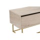 TV Stand Escape 180 - Gold, Travertine Travertine 
Gold