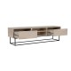 TV Stand Escape 180 -Black, Travertine Travertine Black TV Stand Escape 180 -Black, Travertine Travertine Black