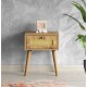 Nightstand Euromos Oak Hanah Home Nightstand Euromos Oak