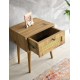 Nightstand Euromos Oak Hanah Home Nightstand Euromos Oak