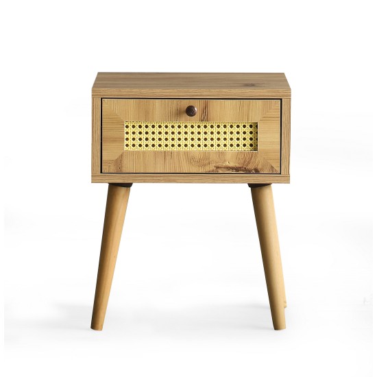 Nightstand Euromos Oak Hanah Home Nightstand Euromos Oak