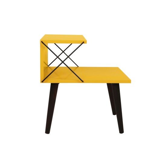 Κομοδίνο Cross - Χρώμα Κίτρινο - 50x40x55εκ Hanah Home Nightstand Cross - Yellow Yellow