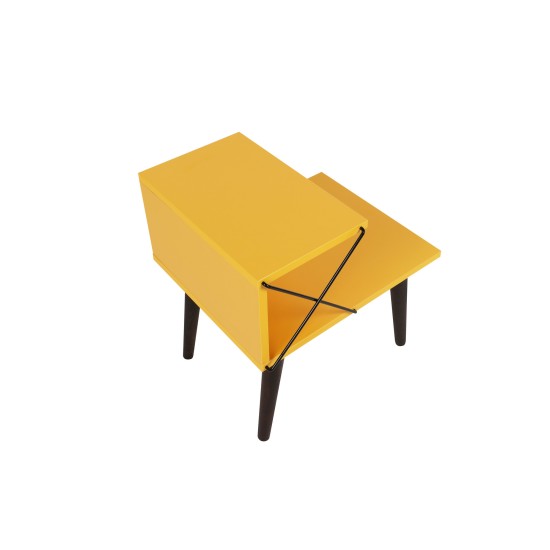 Κομοδίνο Cross - Χρώμα Κίτρινο - 50x40x55εκ Hanah Home Nightstand Cross - Yellow Yellow