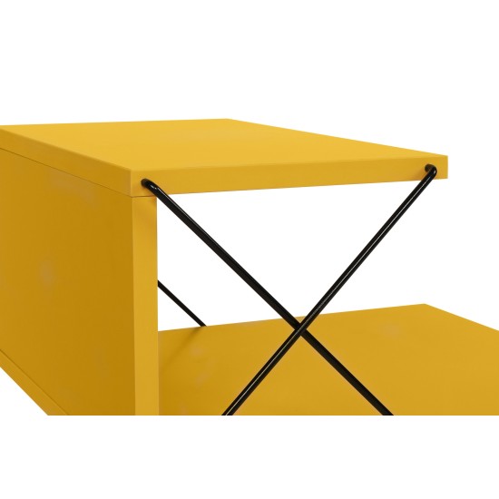 Κομοδίνο Cross - Χρώμα Κίτρινο - 50x40x55εκ Hanah Home Nightstand Cross - Yellow Yellow