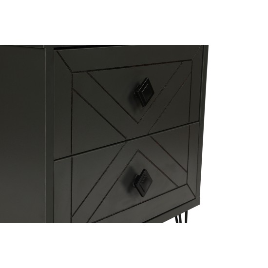 Nightstand Luna - Anthracite Anthracite Hanah Home Nightstand Luna - Anthracite Anthracite