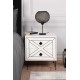 Nightstand Luna - White White Hanah Home Nightstand Luna - White White