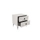 Nightstand Luna - White White Hanah Home Nightstand Luna - White White