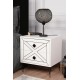 Nightstand Luna - White White Hanah Home Nightstand Luna - White White