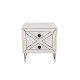 Nightstand Luna - White White Hanah Home Nightstand Luna - White White