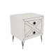 Nightstand Luna - White White Hanah Home Nightstand Luna - White White