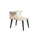 Nightstand Cross - Black, Travertine Travertine Black