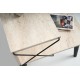 Nightstand Cross - Black, Travertine Travertine Black