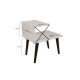Nightstand Cross - Black, Travertine Travertine Black