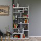 Βιβλιοθήκη Kuttap 90x22x182εκ - Χρώμα Λευκό