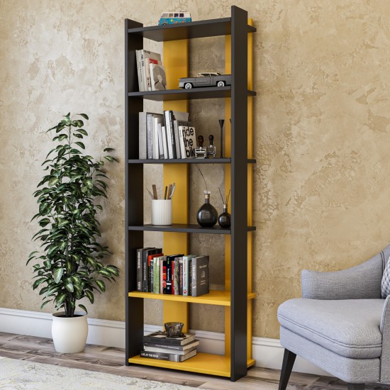 Bookshelf Sakran - Anthracite, Yellow Anthracite
Yellow Hanah Home Bookshelf Sakran - Anthracite, Yellow Anthracite
Yellow
