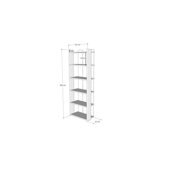 Bookshelf Sakran - Anthracite, Yellow Anthracite
Yellow Hanah Home Bookshelf Sakran - Anthracite, Yellow Anthracite
Yellow