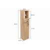Hanah Home Bathroom Cabinet Star - Oak Oak